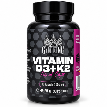 Gym King Vitamin D3+K2 Liquid Caps 90 Kapseln
