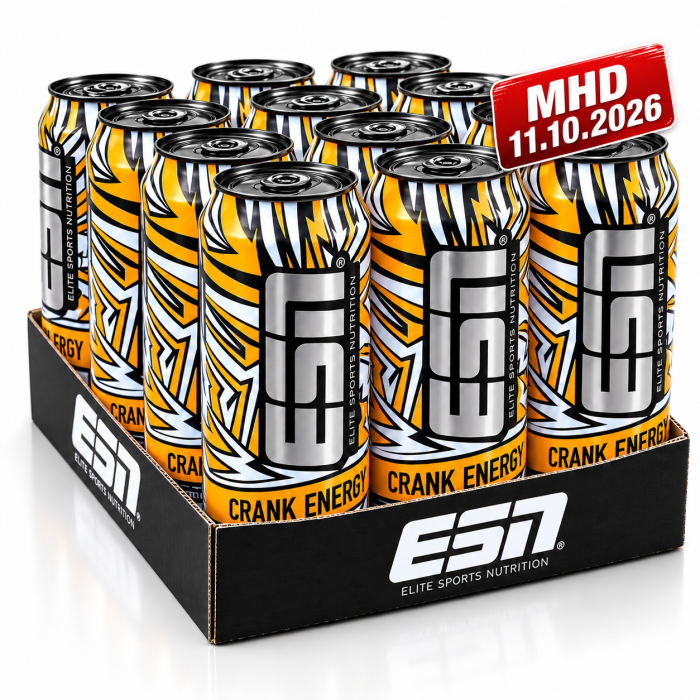 ESN Crank Energy 12 x 500ml Dose White MHD 10/26