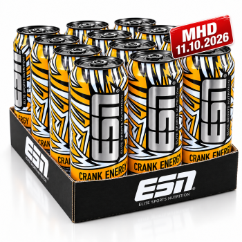 ESN Crank Energy 12 x 500ml Dose White MHD 10/26