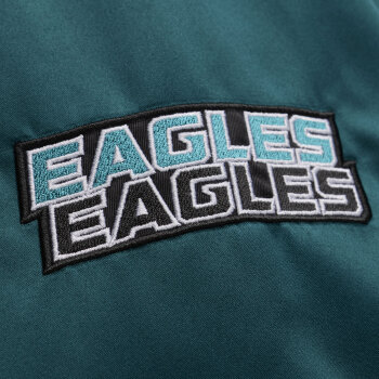 Mitchell & Ness NFL Triple Check Heavyweight Satin Jacket Bufallo Bills Philadelphia Eagles