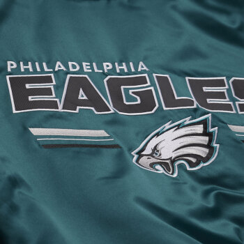 Mitchell & Ness NFL Triple Check Heavyweight Satin Jacket Bufallo Bills Philadelphia Eagles