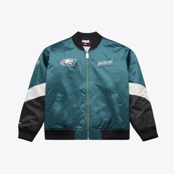 Mitchell & Ness NFL Triple Check Heavyweight Satin Jacket Bufallo Bills Philadelphia Eagles