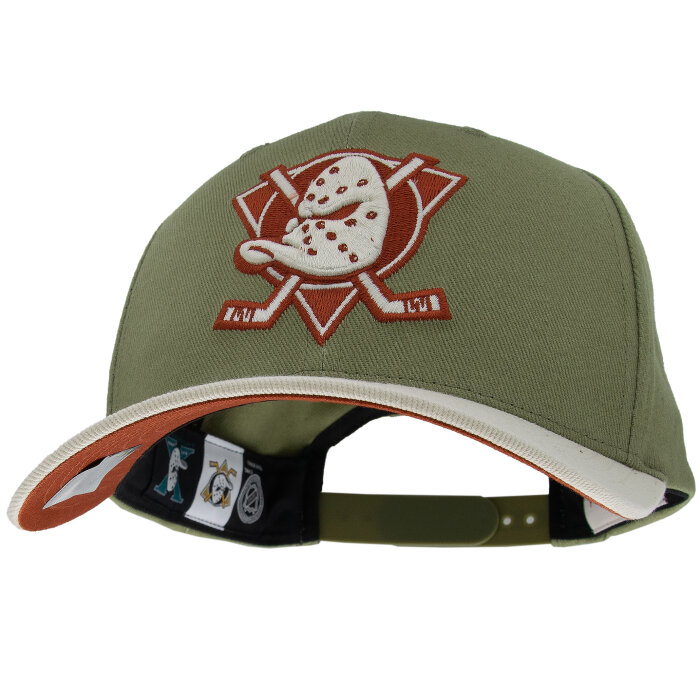 Mitchell & Ness NHL Pecan Pro Crown Snapback Cap Anaheim Ducks